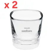 2 EACH Charging Glass Cup for Philips Sonicare Diamondclean - Glass Cup Only NEW