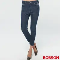 在飛比找蝦皮商城優惠-BOBSON 女款鑽飾刺繡牛仔七分褲 (213-53)