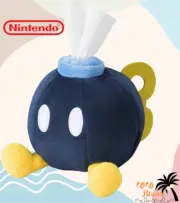 6.5" Super Mario Bros Tissue Box Plush Dispenser Paper Storage Holder Case japan