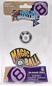 New Mattel Games World's Smallest Orignal Magic 8 Ball Really Works #514