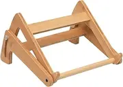 TEHAUX 1pc Height Adjustable Wood Notebook Stand Riser Ergonomic Laptop Shelf for Comfortable Viewing Compact Sturdy Design for Home Office Study Use