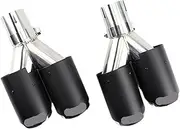 1pcs Carbon Fiber Exhaust Muffler Tip Compatible For Honda Civic 10th Generation Tail Tipe Throat Tuning Car Accessories