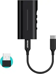 Letshuoer DT03 Headphone Amps Tiny Amplifier USB DAC High Resolution 32bit/384kHz and DSD256 USB Input 3.5mm/4.4mm Output for Smartphones/PC/Laptop/MusicPlayers(Lightning, Black)