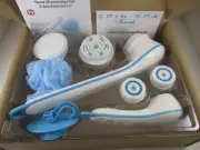 IDEA VILLAGE SPINNING SPA BRUSH SET & FACIAL BRUSH SET *NEW IN BOX*