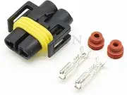 2-pin 1sets DJ7028Y-2.8-11/21 Male and Female for H11 Fog Lamps and Xenon Lamps 12124817/12124819(C)