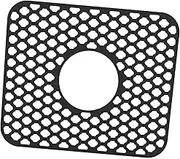 Baoblaze Silicone Kitchen Sink Mat, Great Sink Protector Grid Accessory for Kitchen Stainless Steel Sink, Porcelain Bowl, Bathroom Sink, Under Sink Bottom, Black