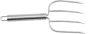 LOPUNER Stainless Steel BBQ Fork Multi Functional Grilling Tool for Meat Vegetables and More for Camping Picnics and Family Gatherings and Reliable Cooking Utensil