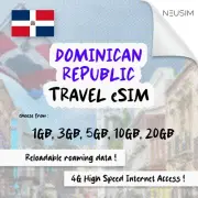 NeuSIM Dominican Republic eSIM 1-3GB Data | Same Day DELIVERY!