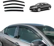 OAD4X4 Weathershields Compatible with Honda Accord 9th 2013-2019, Weather Shields Window Visors Wind Deflectors Sun Rain Guard 4PCS Set