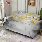 Leaf Public Light Stretch Sofa Cover Lounge Couch Slipcover Recliner Protector