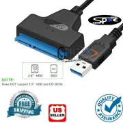 SATA 7+15 Pin 22Pin to USB 3.0 Adapter Cable For 2.5 HDD Laptop Hard Disk Drive√