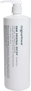O&M Original Detox Shampoo - 1000ml - Colour Safe, Clean From Sulfates, Parabens, Silicones, MIT, Phthalates, Triclosan, Propylene Glycol & Gluten, PETA Certified & Vegan, Australian Made, PCR Packaging