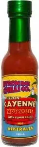 Byron Bay Chilli Co Sizzlin' Cayenne Hot Sauce G/F 150ml