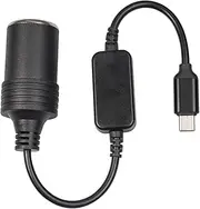 to USB Adapter | Portable USB C Adapter to,Stable Power Cable, Female Converter Cable, Max 12W Type C to Socket for Dash Cam