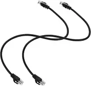 2 Pack Cat6 Gigabit Ethernet Cable Internet Network Cable LAN Patch Cord for Router Modem Home Office
