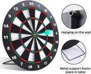 Safety Dart Board Set for Kids and Adults,16 Inch Soft Rubber Dart Board Game-AU
