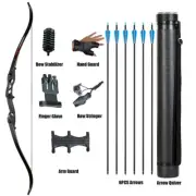 30-50lbs Archery Hunting Bow Takedown Recurve Bow and Arrows Set Right Hand