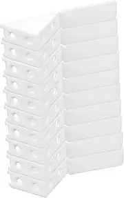 OSALADI Cabinet Shelf Clips 10pcs Plastic Corner Brackets Bookshelf Pegs for Shelf Holes Furniture Support