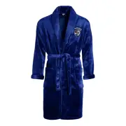 Western Bulldogs AFL AF6645 Adults Fleece Dressing Gown Bath Robe Size L/XL New