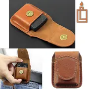 Leather Lighter Case Handmade Holster Belt Loop Clip Pouch Holder For Zippo brown