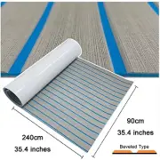 Light Grey+Blue EVA Foam Boat Flooring Carpet Teak Deck Nonskid Marine Yacht Mat