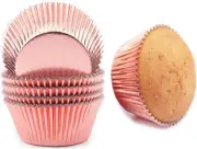 100Pcs Cupcake Liners for Baking, Mini Foil Cupcake Cases Muffin Liners, Nons...