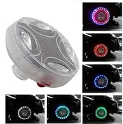 Car Wheel LED Lights, Colorful LED Solar Wheel Hub Tire Lights Baceyong 4 Modes Flash Wheel Light, Strobe Lamp Kit