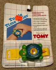 Tomy Turtle Watch Time Telling Teaching Aid Educational Learn made in Japan