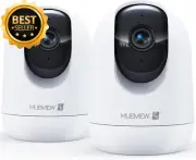 2K Indoor Security Camera WiFi Baby Pet Monitor Night Vision 2-Way Audio Motion