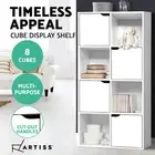 Artiss Bookshelf Display Book Cube Shelves Storage Cabinet Bookcase White DANA
