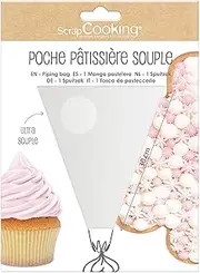 ScrapCooking - Piping Bag Reusable 35 cm - Compatible with Nozzles - Professional Bag - Washable & Resistant - Cake Decoration Bags for Cakes, Cakes, Cupcake Decoration - 5194