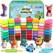 Modeling Clay Kit - 64 Colors Air Dry Ultra Light Clay, Safe & Non-Toxic