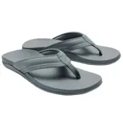 Olukai Maha Men's Flip Flops, Cooler Grey/Cooler Grey, M13