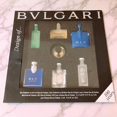 BVLGARI Design of... 100 years Mini Perfume Set 7pcs 5ml / 0.17 fl oz Unused