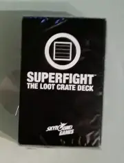 skybound games SUPERFIGHT THE LOOT CRATE DECK NEW large corner ding