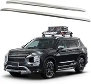 FTAPACCE 2PCS Roof Rail Racks Fits for Mitsubishi Outlander 2022-2024 Cross Bars Luggage Carrier Aluminum (Silver)
