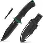 Knife with Sheath Fixed Blade Knife Fiberglass Nylon Handle for Camping