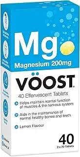 Voost Magnesium Natural Citrus Effervescent Tablets 40 Pack