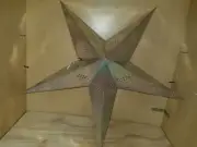 24" GLITTER Paper Star Hanging Lantern Lamp (Light Cord Is NOT Included)#12