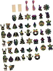 Christmas Tree Craft Kit Unfinished for Crafts DIY Child Graffiti Supplies Boys and Girls Painting Paper