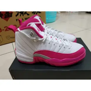 jordan 12代 retro gg 情人節 粉紅白 女鞋 5.5y