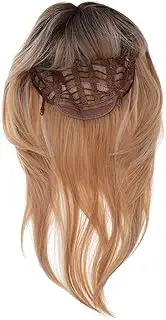EXQUIMEUBLE Wig Fringe Clip Frontal Hair Straight Color for Women Ms Cosplay Short Synthetic Dolly Dark Glueless Blond Bob Extensions Marge High Temperature Wire