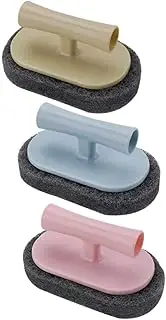 [Minkissy] Bathroom Cleaning Brush Set Pcs Non-Slip Handle Sponge Brush for Tiles Bathtubs Showers Kitchen Pool Cleaning Random