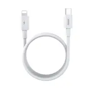 Remax 18w Fast Charging Data Cable Type C To Lightning 1m 2.1A White #RC-135L White