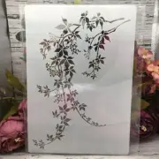 Maple Leaves Branch Layering Stencils Wall Paints Tree Stencil Templates Diy 1pc