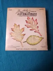 Tim Holtz Alterations Sizzix Bigz Die Tattered Leaves Die Cut 656927 Leaf 3 pc
