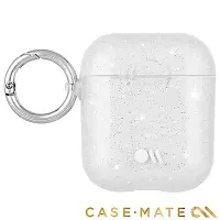 在飛比找Yahoo奇摩購物中心優惠-美國 CASE●MATE AirPods 閃耀冰晶 - 透明