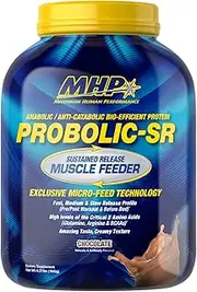 Maximum Human Performance Probolic-sr, Chocolate, 24g Sustained Release Protein Blend, Whey, Soy and Casein, 4lbs, 52 Servings, Chocolate