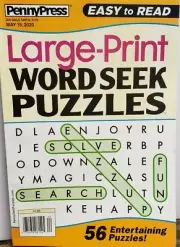 Penny Press Large Print Word Seek Puzzles May 15 2020 FREE SHIPPING CB