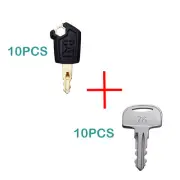 10PCS 601 Keys +10PCS 5P8500 Key For Mini Excavator Ignition Key